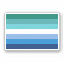 Gay Male Pride Flag (Azurblau)