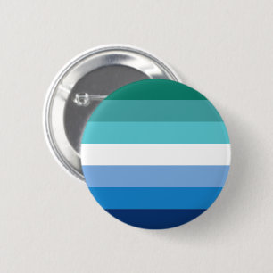 Gay-Male-Pride-Flag (Azurblau) Button
