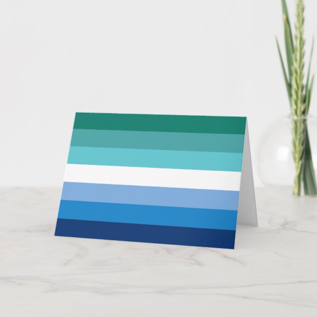 Gay Male Pride Flag Feiertagskarte (Vorderseite)