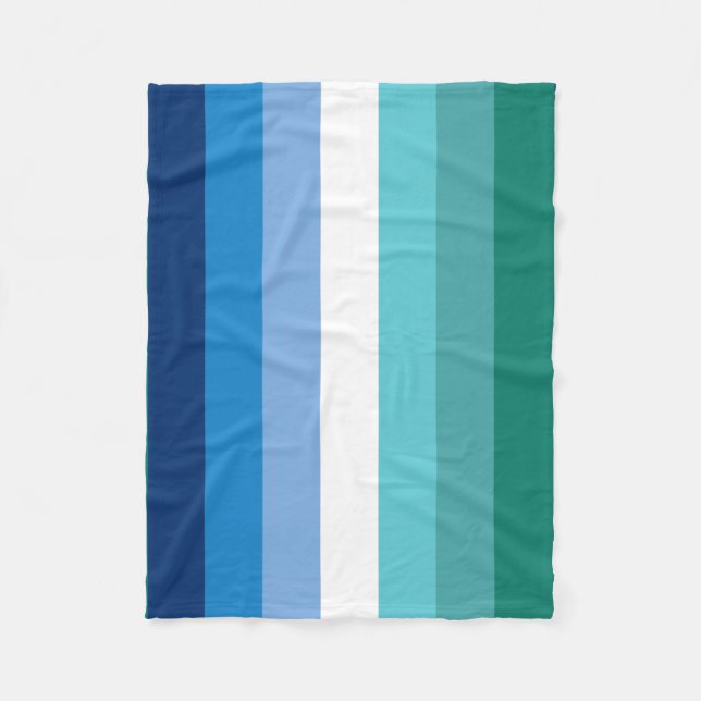 Gay Male Pride Flag Fleecedecke (Vorderseite)