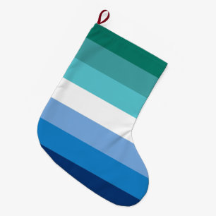 Gay Male Pride Flag Großer Weihnachtsstrumpf