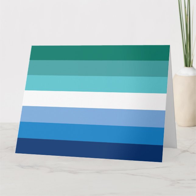 Gay Male Pride Flag Karte (Vorderseite)