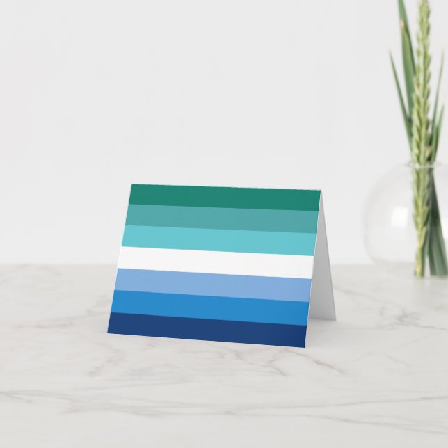 Gay Male Pride Flag Karte (Vorderseite)