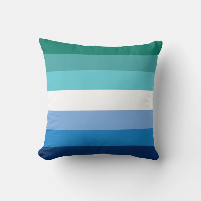 Gay Male Pride Flag Kissen (Vorderseite)