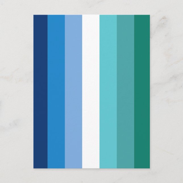 Gay Male Pride Flag Postkarte (Vorderseite)