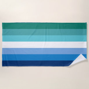 Gay Male Pride Flag Strandtuch