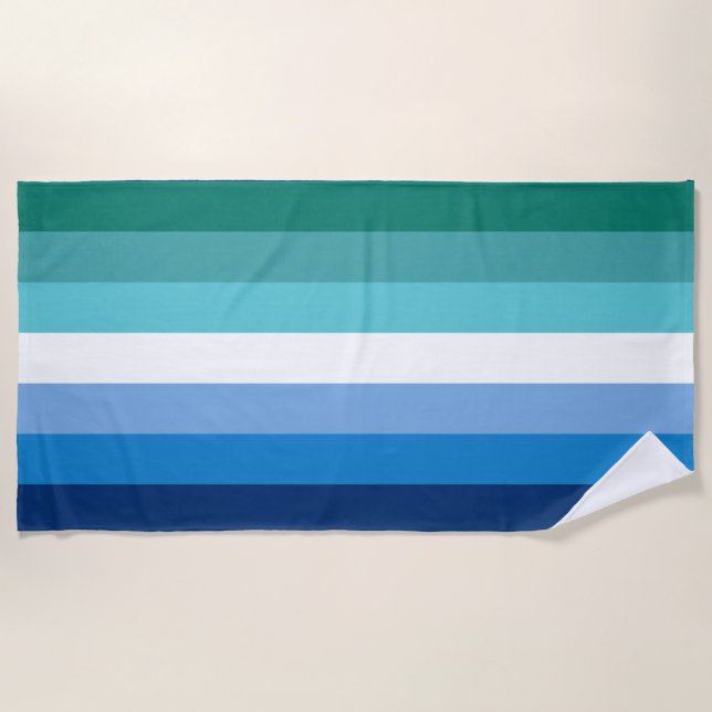 Gay Male Pride Flag Strandtuch (Vorderseite)
