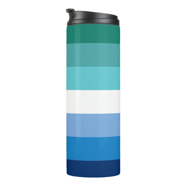 Gay Male Pride Flag Thermosbecher (Nach rechts gedreht)
