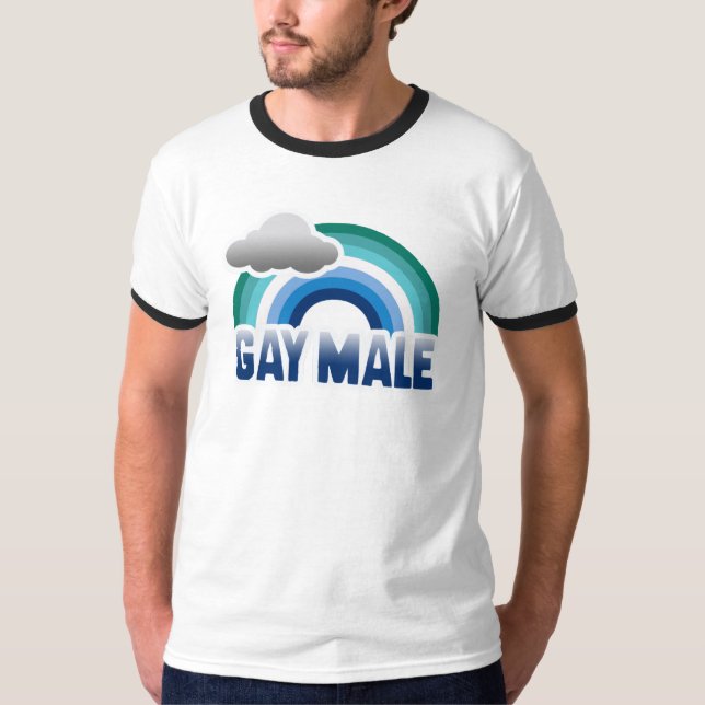Gay Male Pride T - Shirt (Vorderseite)