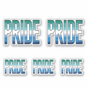 Gay Male Pride Word Aufkleber