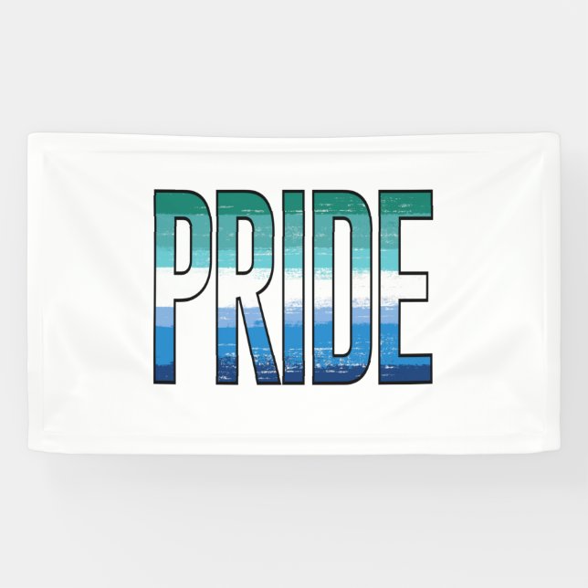 Gay Male Pride Word Banner (Horizontal)