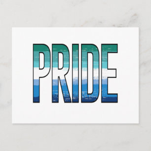 Gay Male Pride Word Postkarte