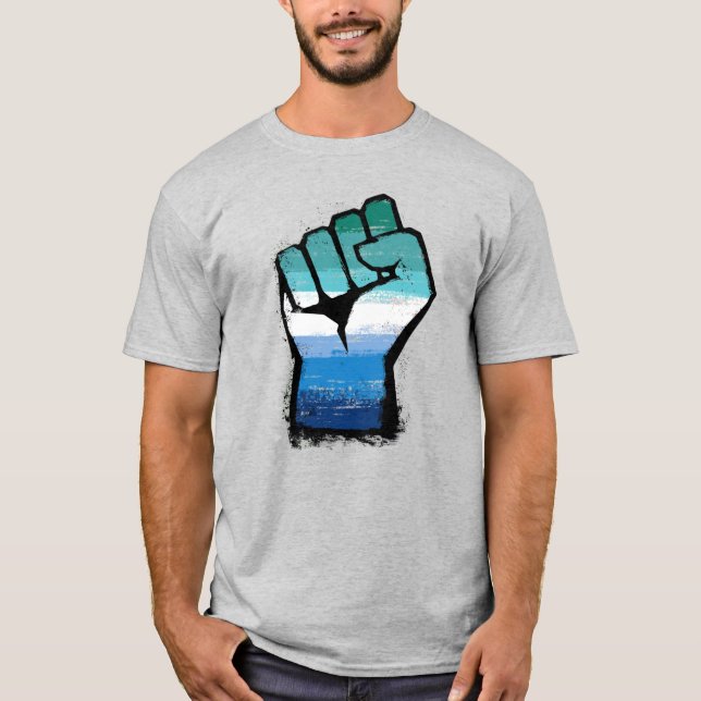 Gay Male Protest Faust T-Shirt (Vorderseite)