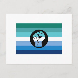 Gay Male Protest Flag Postkarte