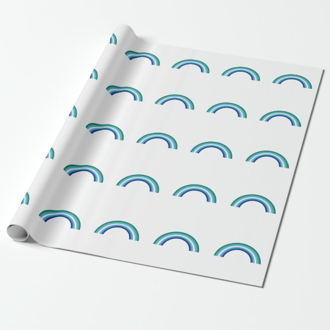 Gay Male Rainbow Geschenkpapier (Ungerollt)