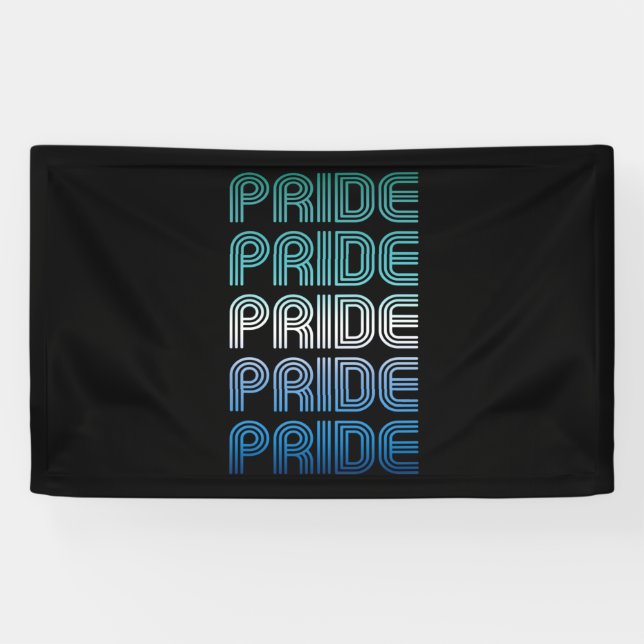 Gay Male Retro Pride Banner (Horizontal)