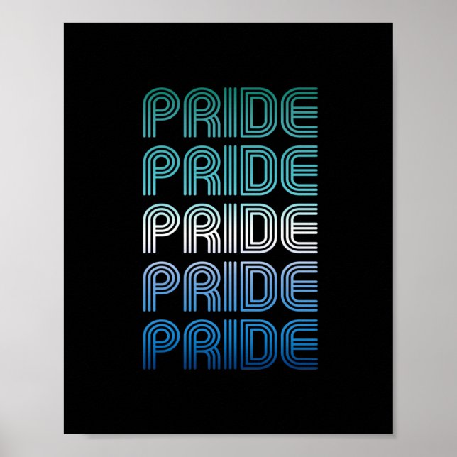 Gay Male Retro Pride Pride Poster (Vorne)
