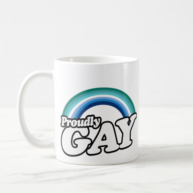 Gay Male und Stolz Kaffeetasse (Links)