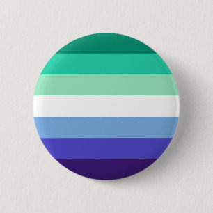 Gay Man Masc Masculine Green Blue Prilag Que Button