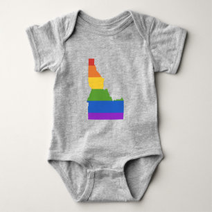 Gay Map of USA  Staat von Idaho Baby Strampler