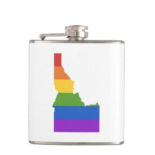 Gay Map of USA  Staat von Idaho Flachmann