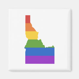 Gay Map of USA  Staat von Idaho Magnet