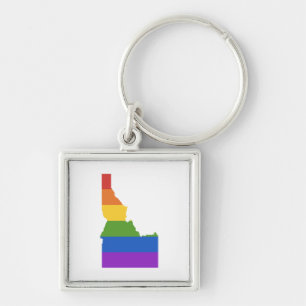 Gay Map of USA  Staat von Idaho Schlüsselanhänger