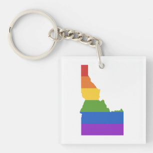 Gay Map of USA Staat von Idaho Schlüsselanhänger