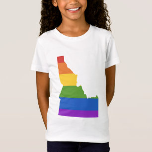 Gay Map of USA Staat von Idaho T-Shirt