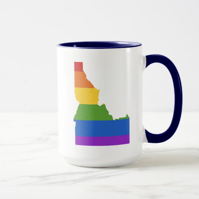 Gay Map of USA| Staat von Idaho Tasse (Rechts)