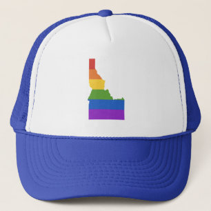 Gay Map of USA Staat von Idaho Truckerkappe