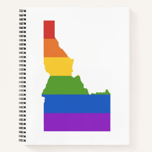 Gay Map USA Staat Idaho Notizbuch