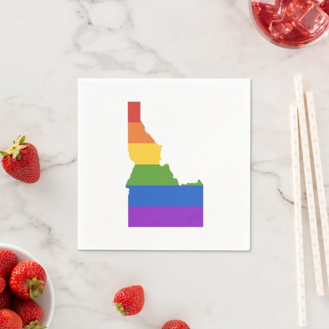 Gay Map USA | Staat Idaho Serviette (Beispiel)