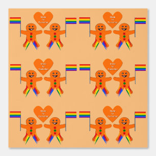 Gay Men Christmas Gingerbread Tapete