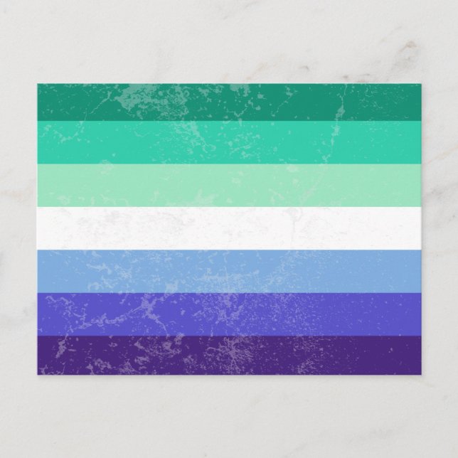 Gay Men Feiertagspostkarte (Vorderseite)