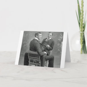 Gay Men New Year Rosh Hashanah Playtime Card Feiertagskarte