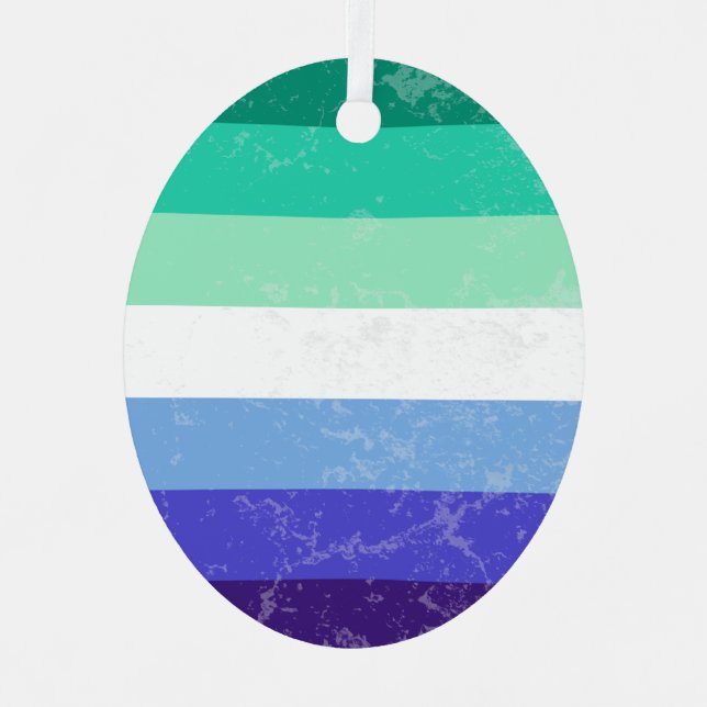 Gay Men Ornament Aus Metall (Vorderseite)