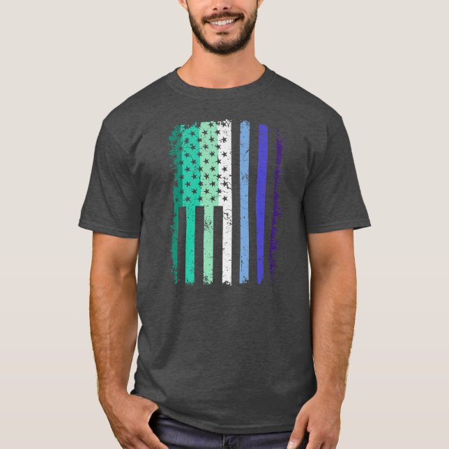 Gay Men Prix US-amerikanische Flag Liebe gewinnt L T-Shirt (Vorderseite)