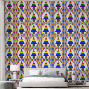 Gay Men Rainbow Christmas Tree und Presents Tapete