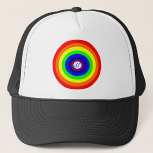 Gay Men Round Rainbow Hat Truckerkappe