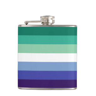 Gay Men Stolz, gestreift Print, LGBTQ PRIDE Flachmann