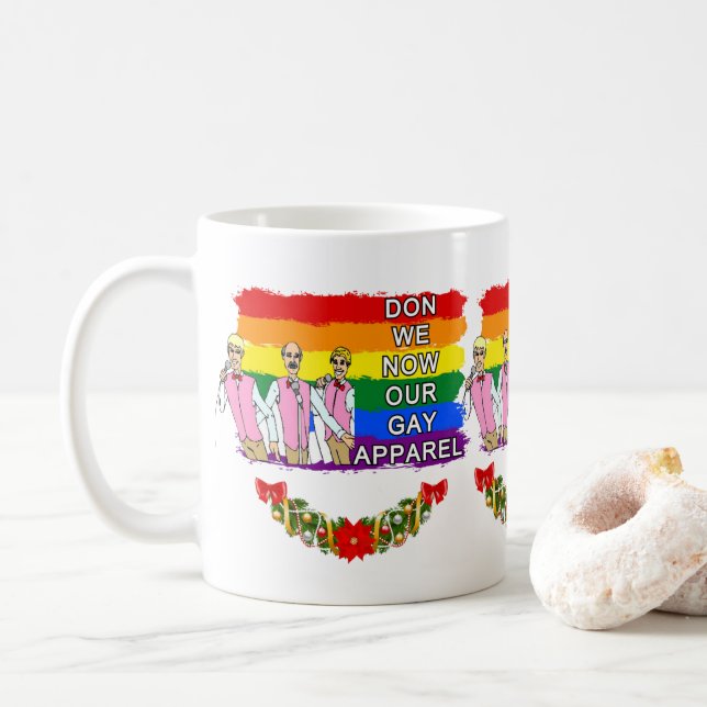 Gay Men's Chorus Weihnachtszeit-Tasse Kaffeetasse (Mit Donut)