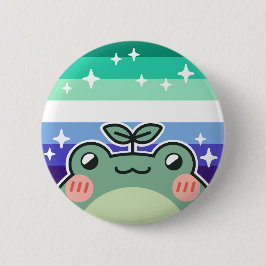 Gay MLM LGBT Pride Flag Frosch Button
