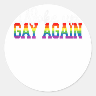 Gay Month der menschlichen LGBT-Flagge Weckte GAY  Runder Aufkleber