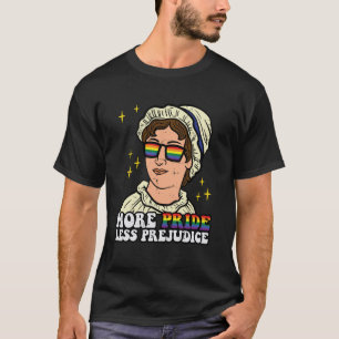 Gay more Stolz weniger Vorurteile Regenbogenflagge T-Shirt