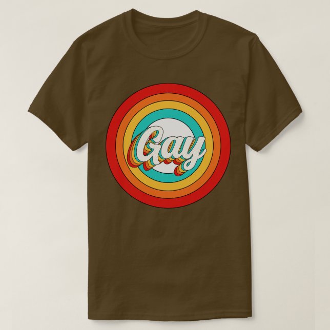 Gay Name Shirt Vintag Gay Circle (Design vorne)