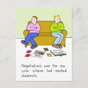 Gay New Zuhause Decorating Spaß Postkarte