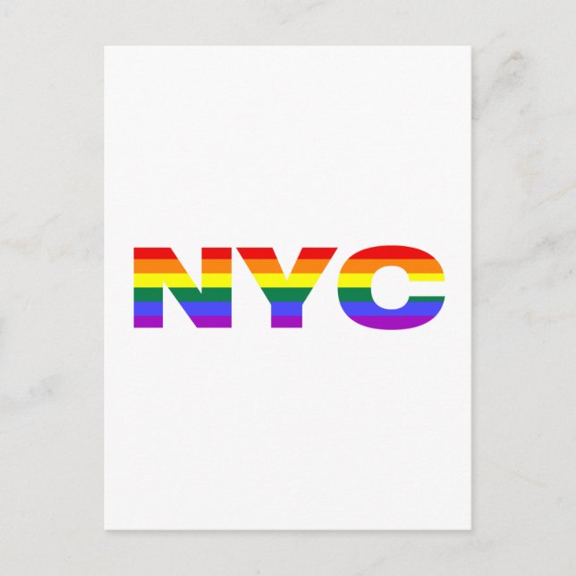 Gay NYC Postkarte (Vorderseite)