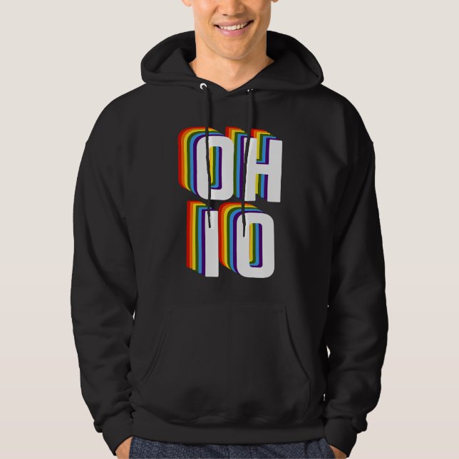 Gay Ohio Pride LGBTQ, Gay Pride Month , Gay Ohio R Hoodie (Vorderseite)