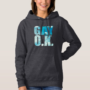 GAY OK bewölkter Hipster Stil Hoodie